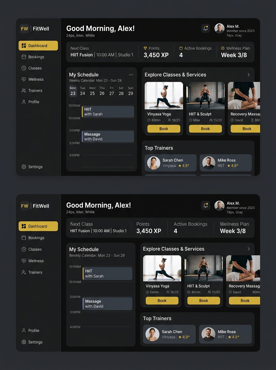 Wellness Booking App